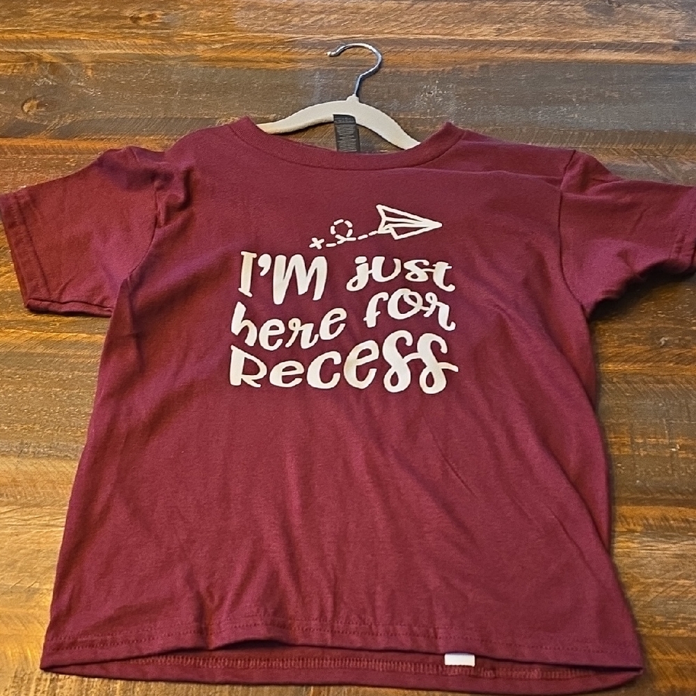 Kids Funny Burgundy T-Shirt